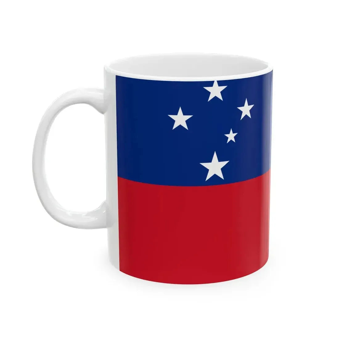 Flag of Samoa (Samoa) White Coffee Mug - Go Mug Yourself