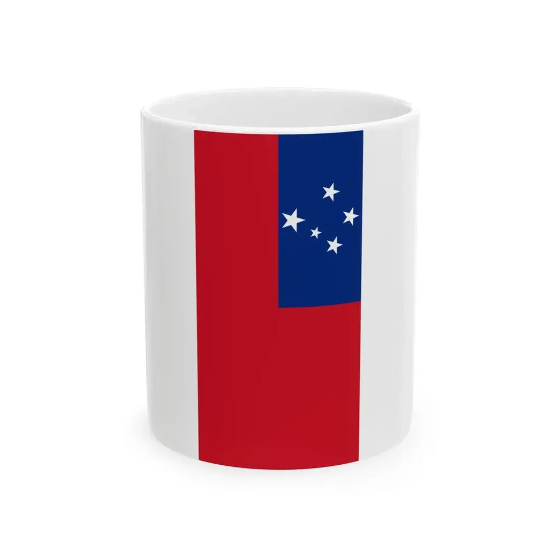Flag of Samoa vertical (Samoa) White Coffee Mug 11oz - Go Mug Yourself