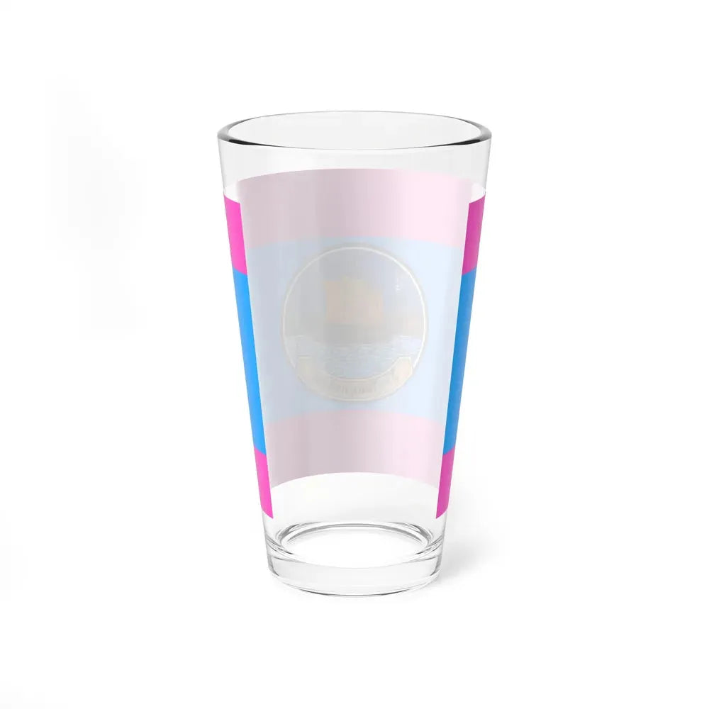 Flag of Samut Sakhon Province Thailand - Pint Glass 16oz - Go Mug Yourself