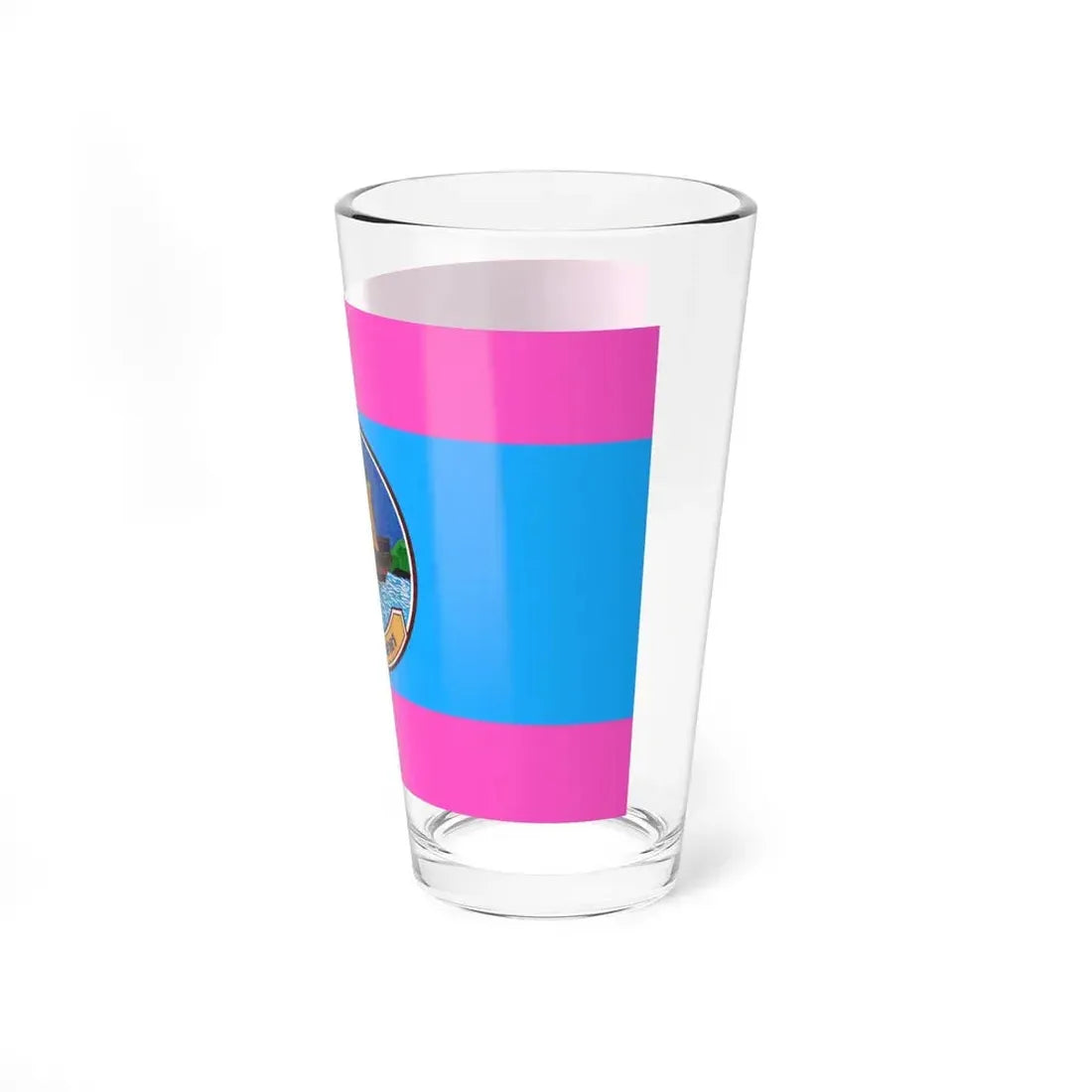 Flag of Samut Sakhon Province Thailand - Pint Glass 16oz - Go Mug Yourself