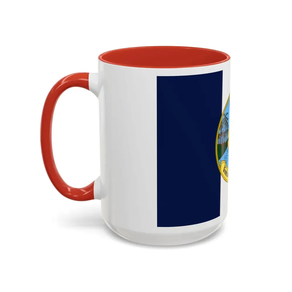 Flag of Samut Songkhram Province Thailand - Accent Coffee Mug - Go Mug Yourself