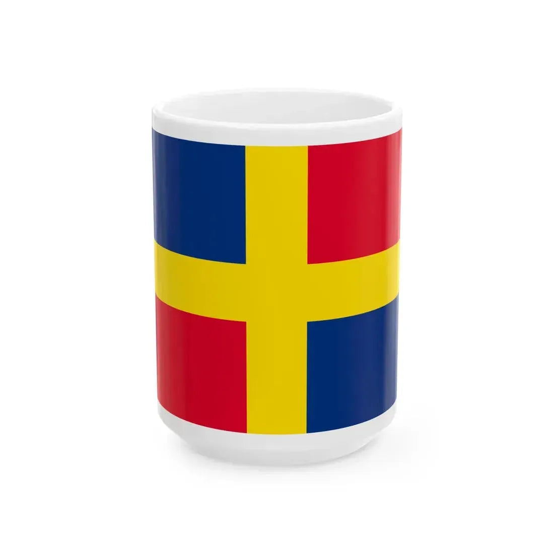 Flag of San Benedetto del Tronto Variant (Italy) White Coffee Mug 15oz - Go Mug Yourself