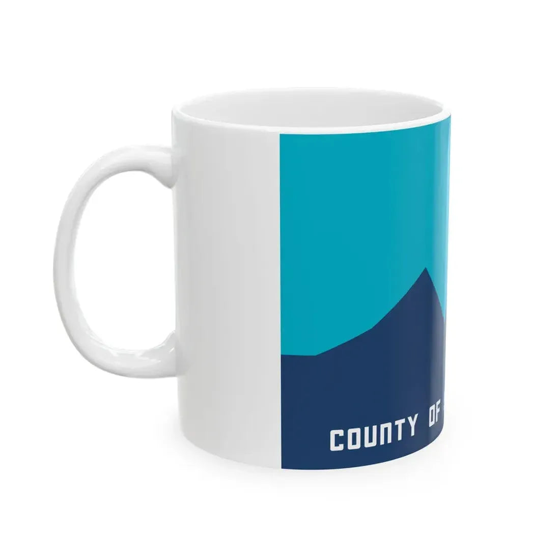 Flag of San Bernardino County California 1973-1984 (United States) White Coffee Mug - Go Mug Yourself