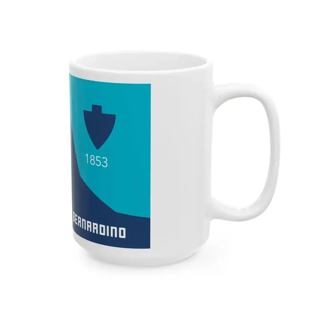 Flag of San Bernardino County California 1973-1984 (United States) White Coffee Mug - Go Mug Yourself