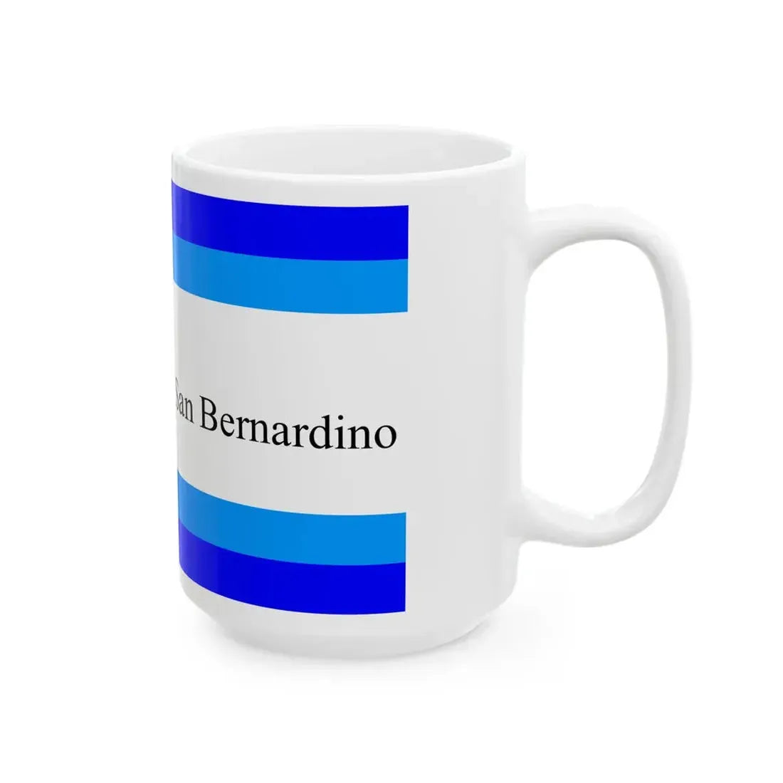 Flag of San Bernardino County California 1984-2024 (United States) White Coffee Mug - Go Mug Yourself