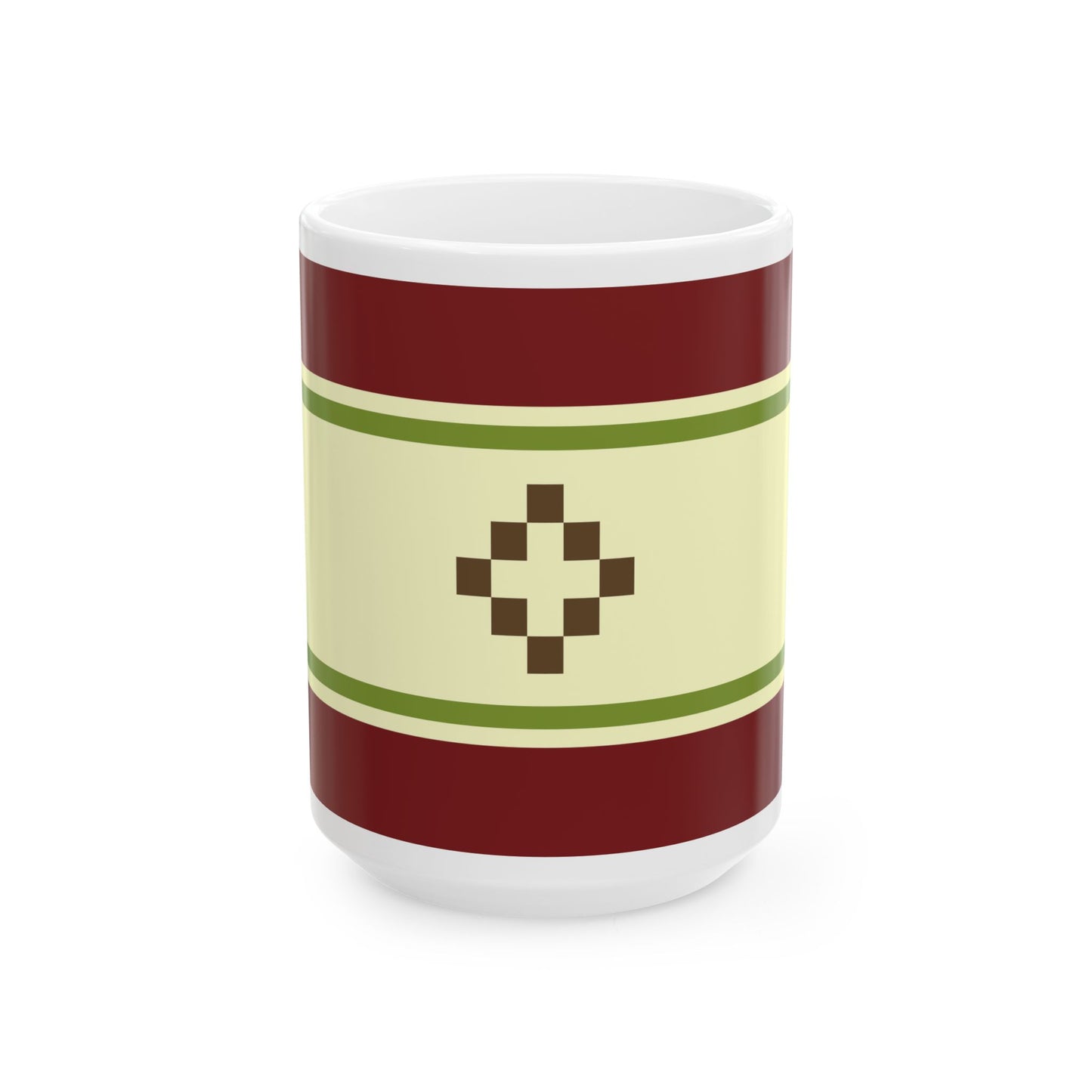 Flag of San Fernando del Valle de Catamarca (Argentina) White Coffee Mug-15oz-Go Mug Yourself