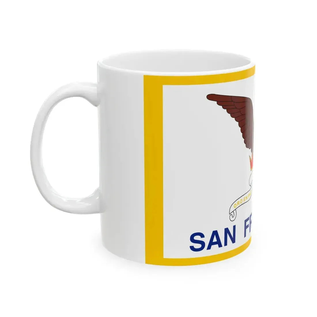 Flag of San Francisco California (United States) White Coffee Mug - Go Mug Yourself
