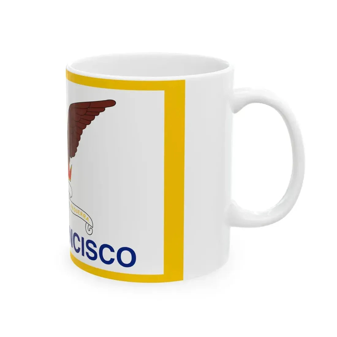 Flag of San Francisco California (United States) White Coffee Mug - Go Mug Yourself