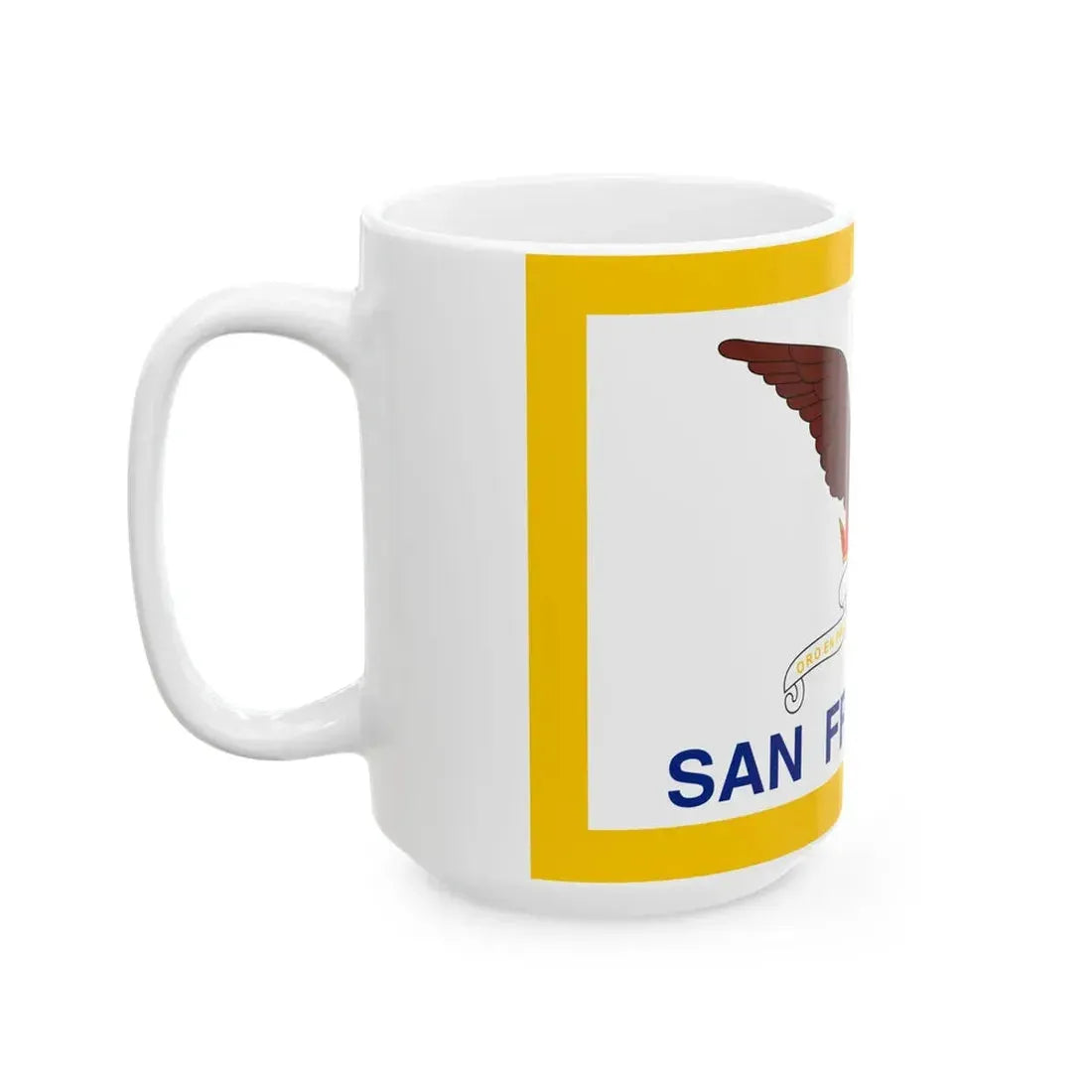 Flag of San Francisco California (United States) White Coffee Mug - Go Mug Yourself