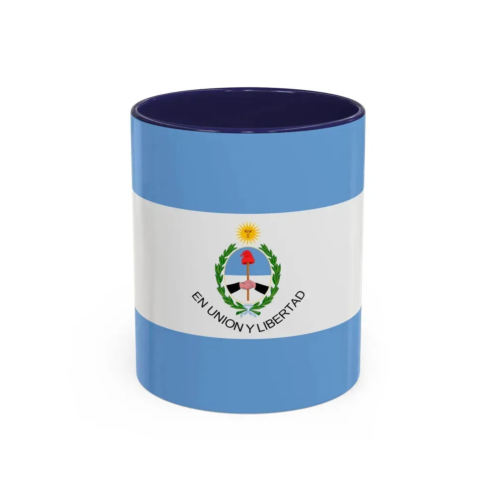 Flag of San Juan Province Argentina - Accent Coffee Mug 11oz Navy - Go Mug Yourself