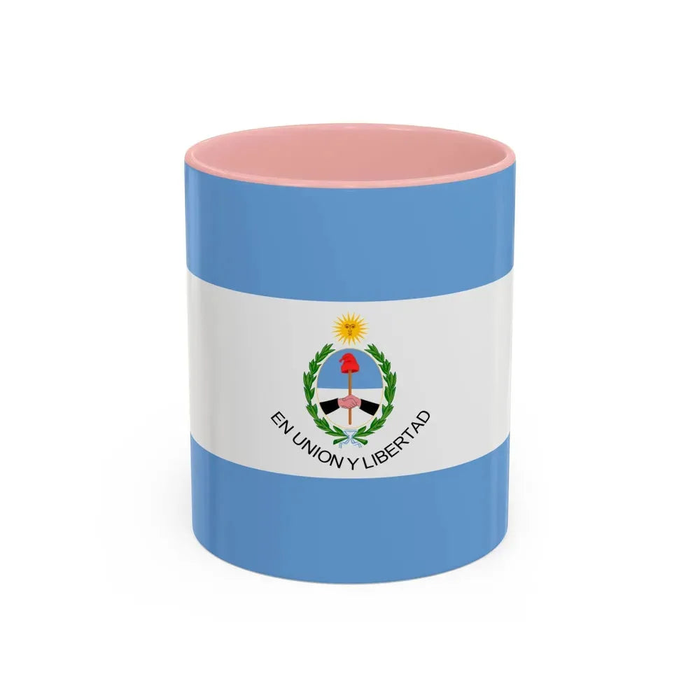 Flag of San Juan Province Argentina - Accent Coffee Mug 11oz Pink - Go Mug Yourself