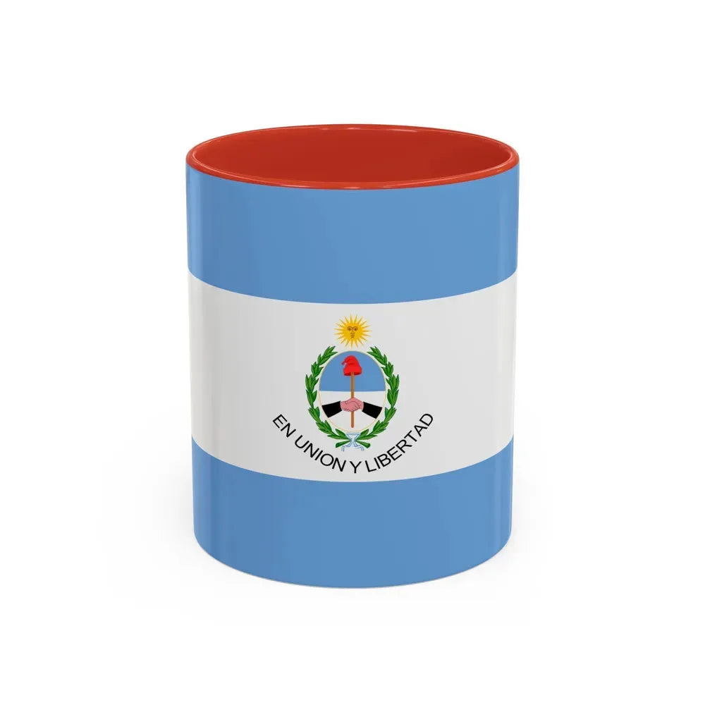 Flag of San Juan Province Argentina - Accent Coffee Mug 11oz Red - Go Mug Yourself