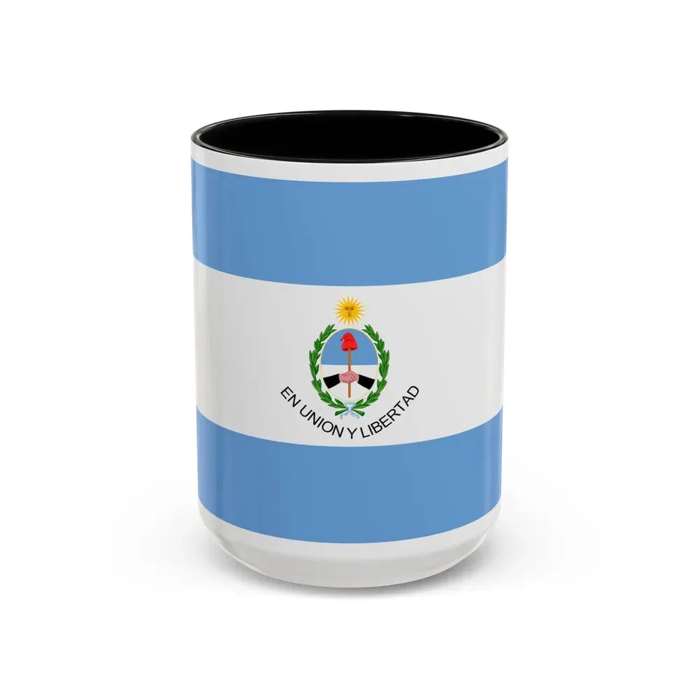 Flag of San Juan Province Argentina - Accent Coffee Mug 15oz Black - Go Mug Yourself