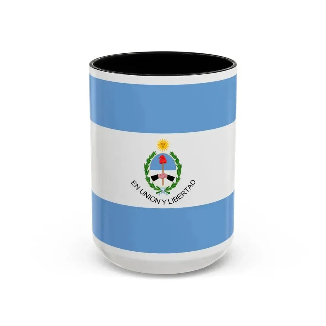 Flag of San Juan Province Argentina - Accent Coffee Mug 15oz Black - Go Mug Yourself