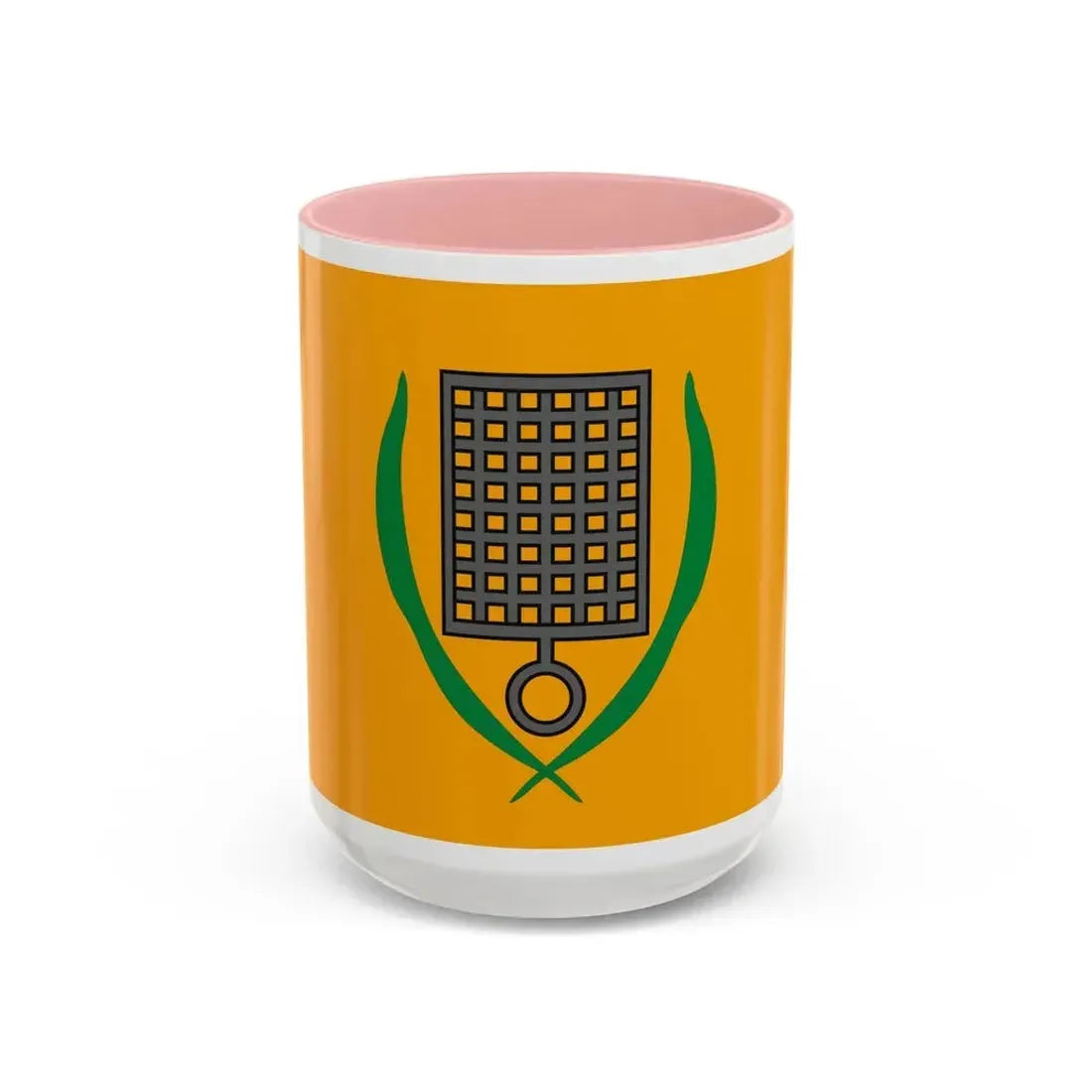 Flag of San Lawrenz Malta - Accent Coffee Mug 15oz Pink - Go Mug Yourself