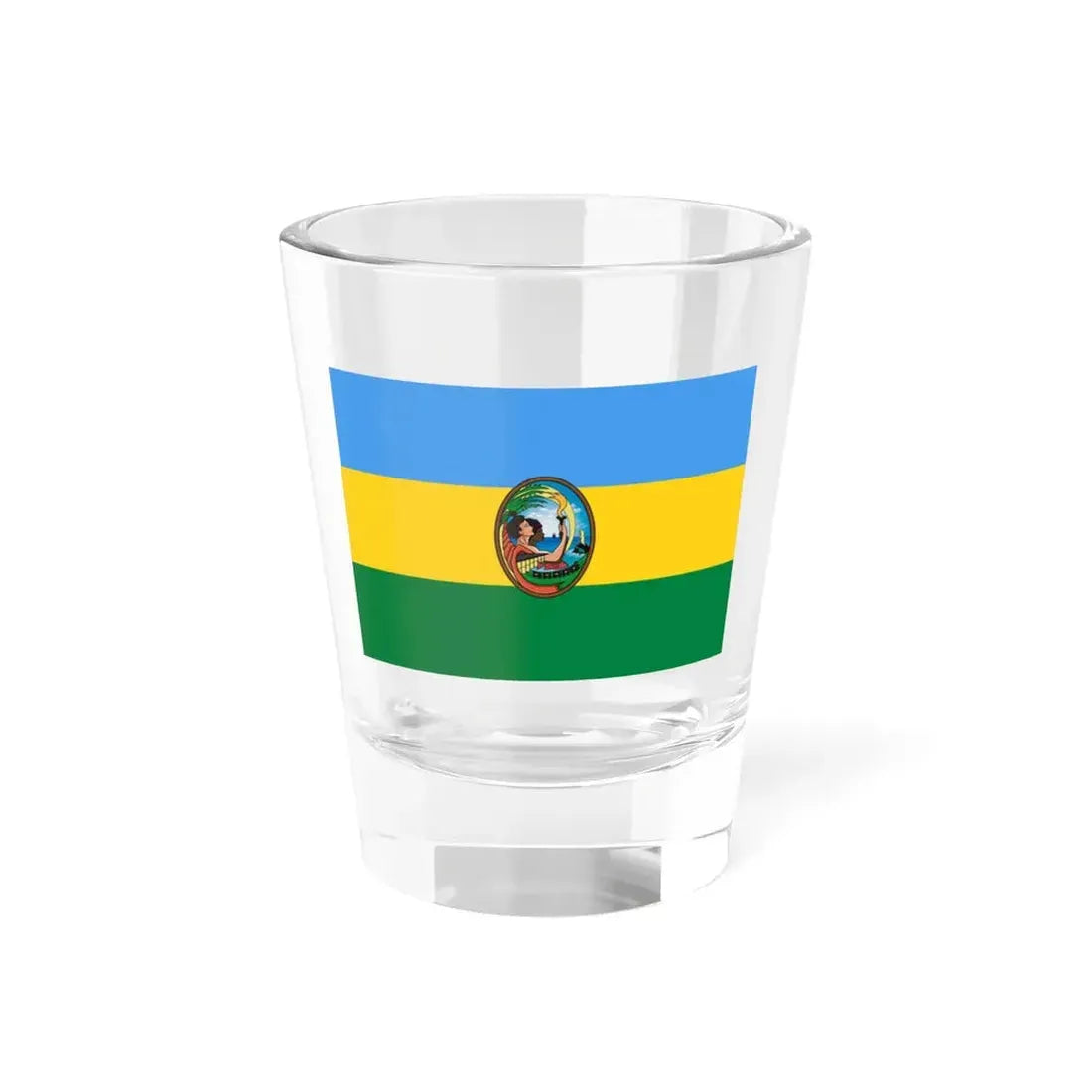 Flag of San Lorenzo Ecuador (Ecuador) Shot Glass 1.5oz 1.5oz - Go Mug Yourself
