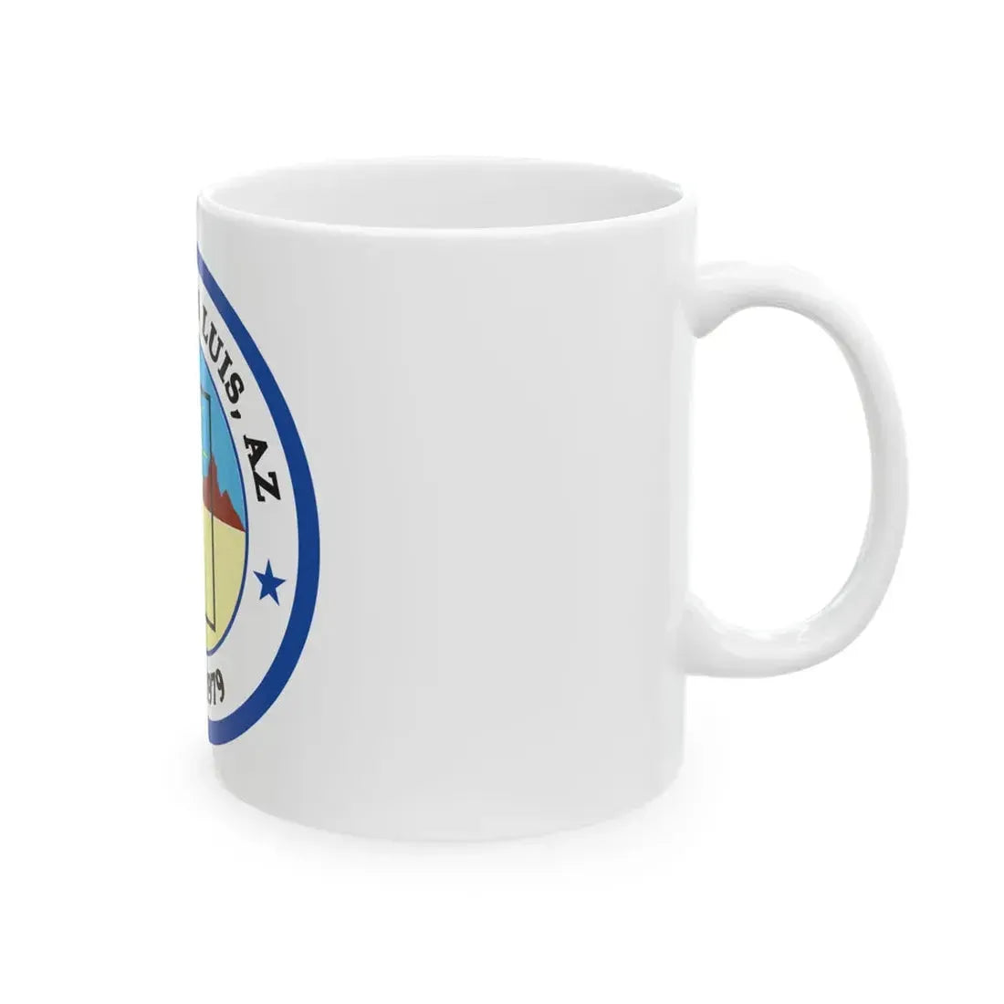 Flag of San Luis Arizona (United States) White Coffee Mug - Go Mug Yourself