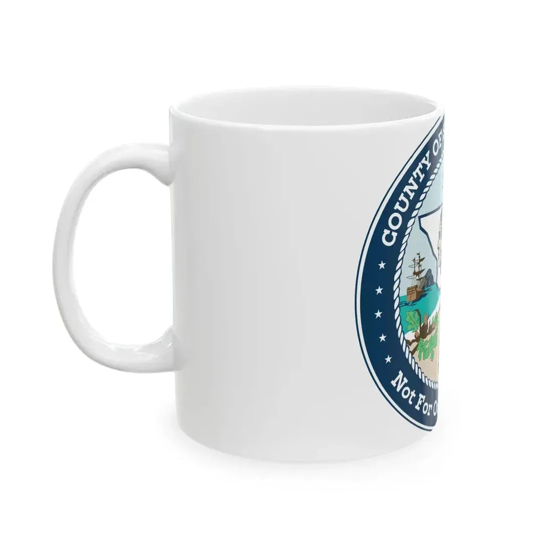 Flag of San Luis Obispo County California (United States) White Coffee Mug - Go Mug Yourself