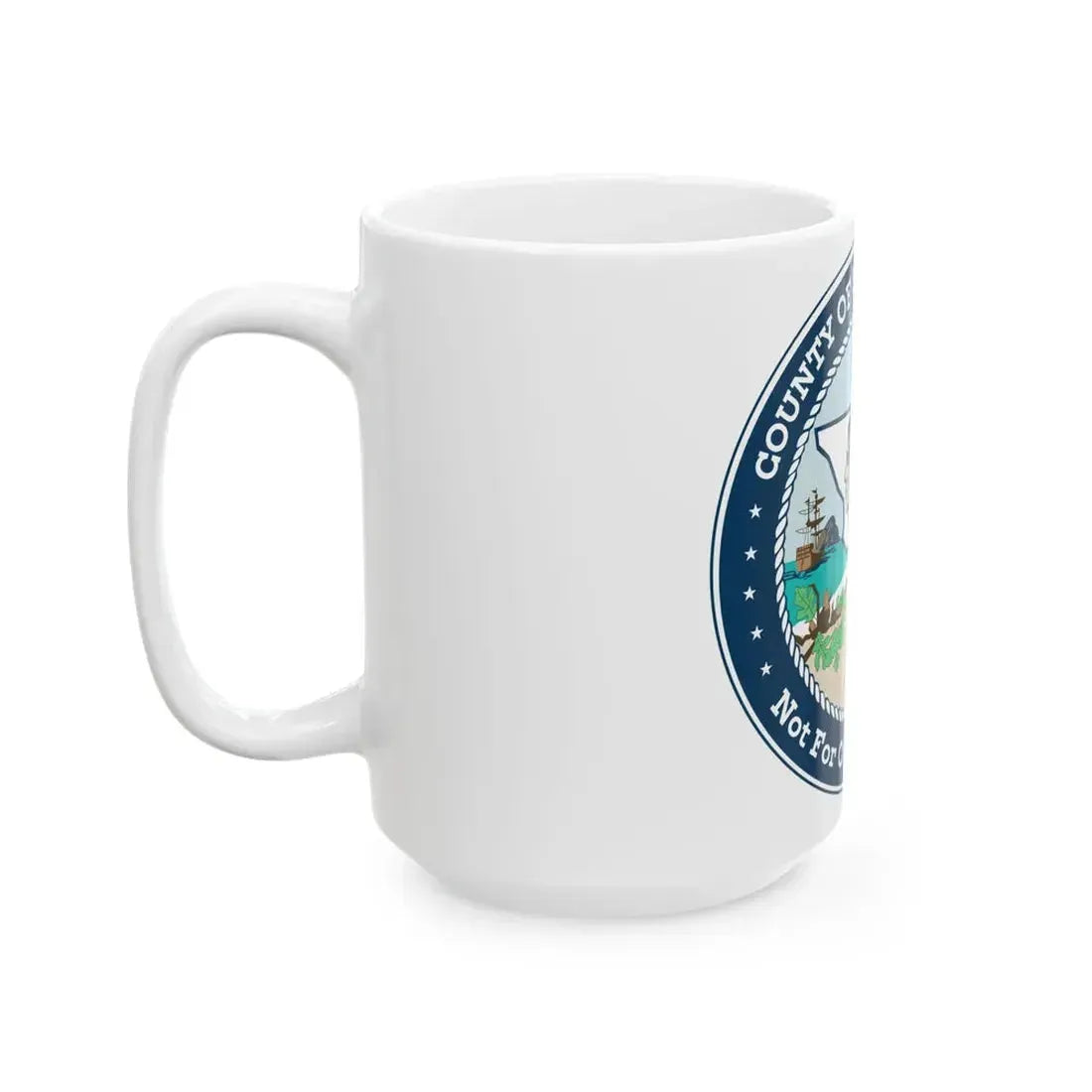 Flag of San Luis Obispo County California (United States) White Coffee Mug - Go Mug Yourself