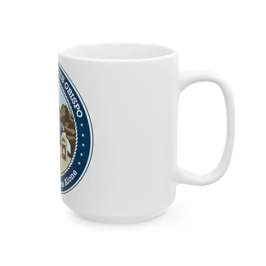 Flag of San Luis Obispo County California (United States) White Coffee Mug - Go Mug Yourself