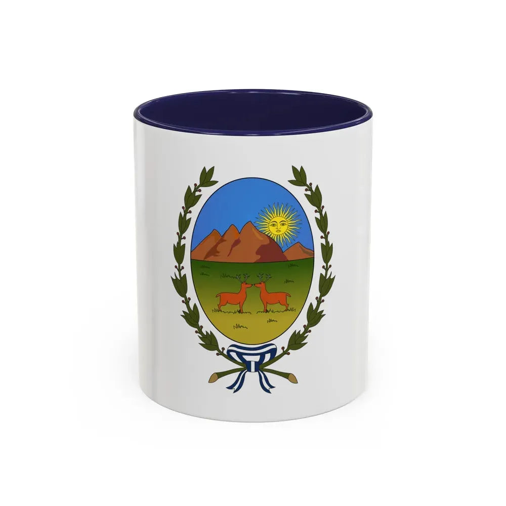 Flag of San Luis Province Argentina - Accent Coffee Mug 11oz Navy - Go Mug Yourself