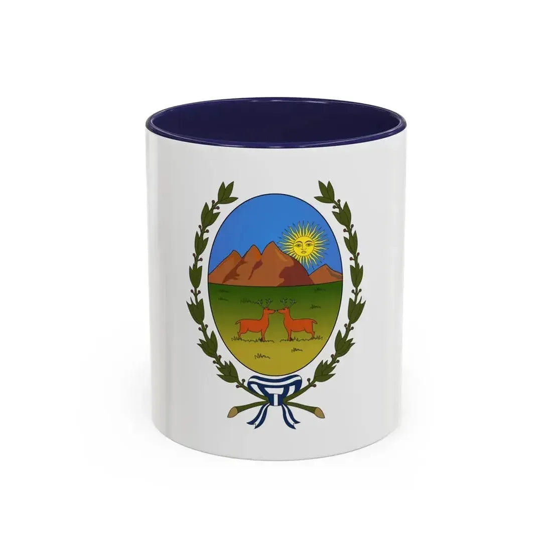 Flag of San Luis Province Argentina - Accent Coffee Mug 11oz Navy - Go Mug Yourself