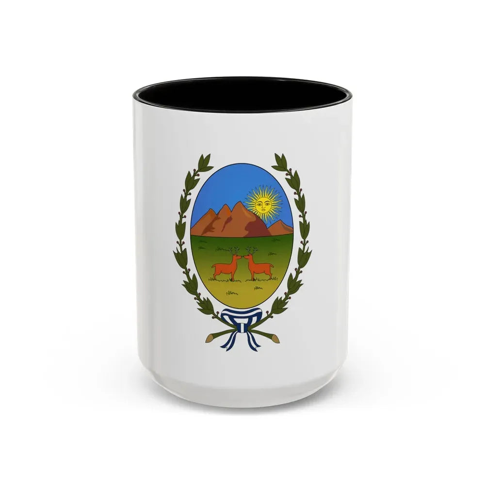 Flag of San Luis Province Argentina - Accent Coffee Mug 15oz Black - Go Mug Yourself