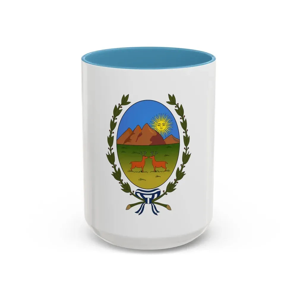 Flag of San Luis Province Argentina - Accent Coffee Mug 15oz Light Blue - Go Mug Yourself