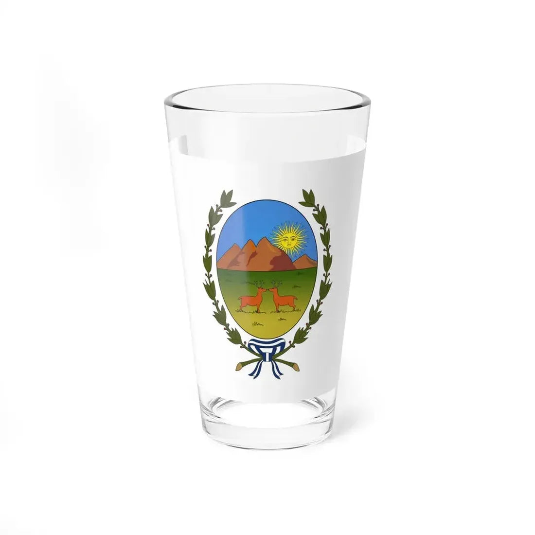 Flag of San Luis Province Argentina - Pint Glass 16oz 16oz - Go Mug Yourself