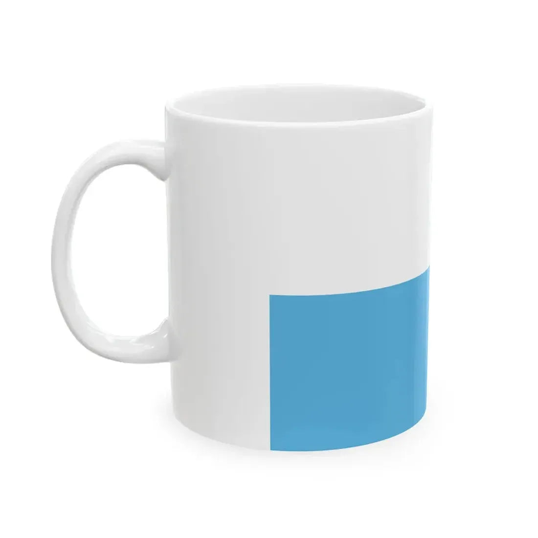 Flag of San Marino civil 3-2 (San Marino) White Coffee Mug - Go Mug Yourself