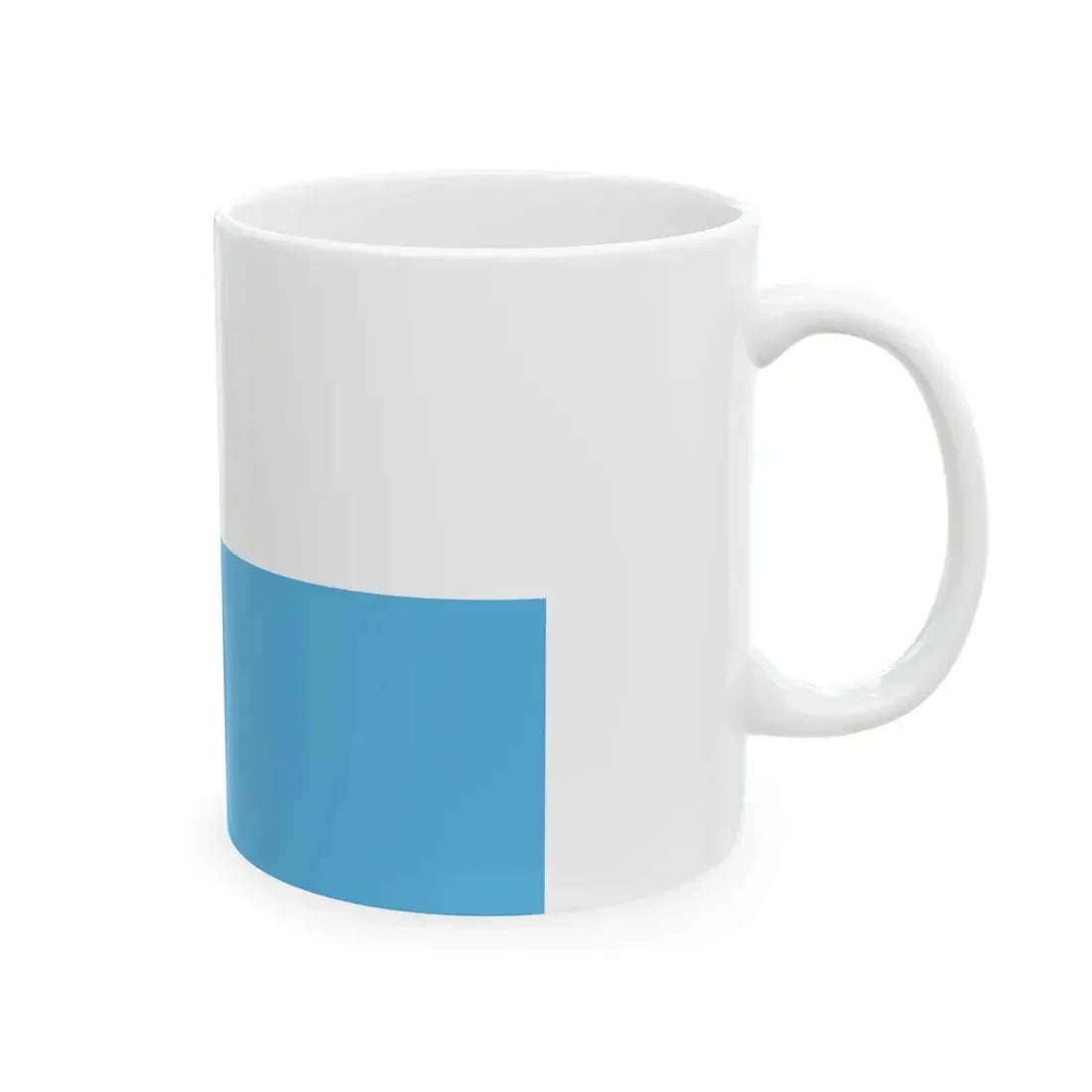 Flag of San Marino civil 3-2 (San Marino) White Coffee Mug - Go Mug Yourself