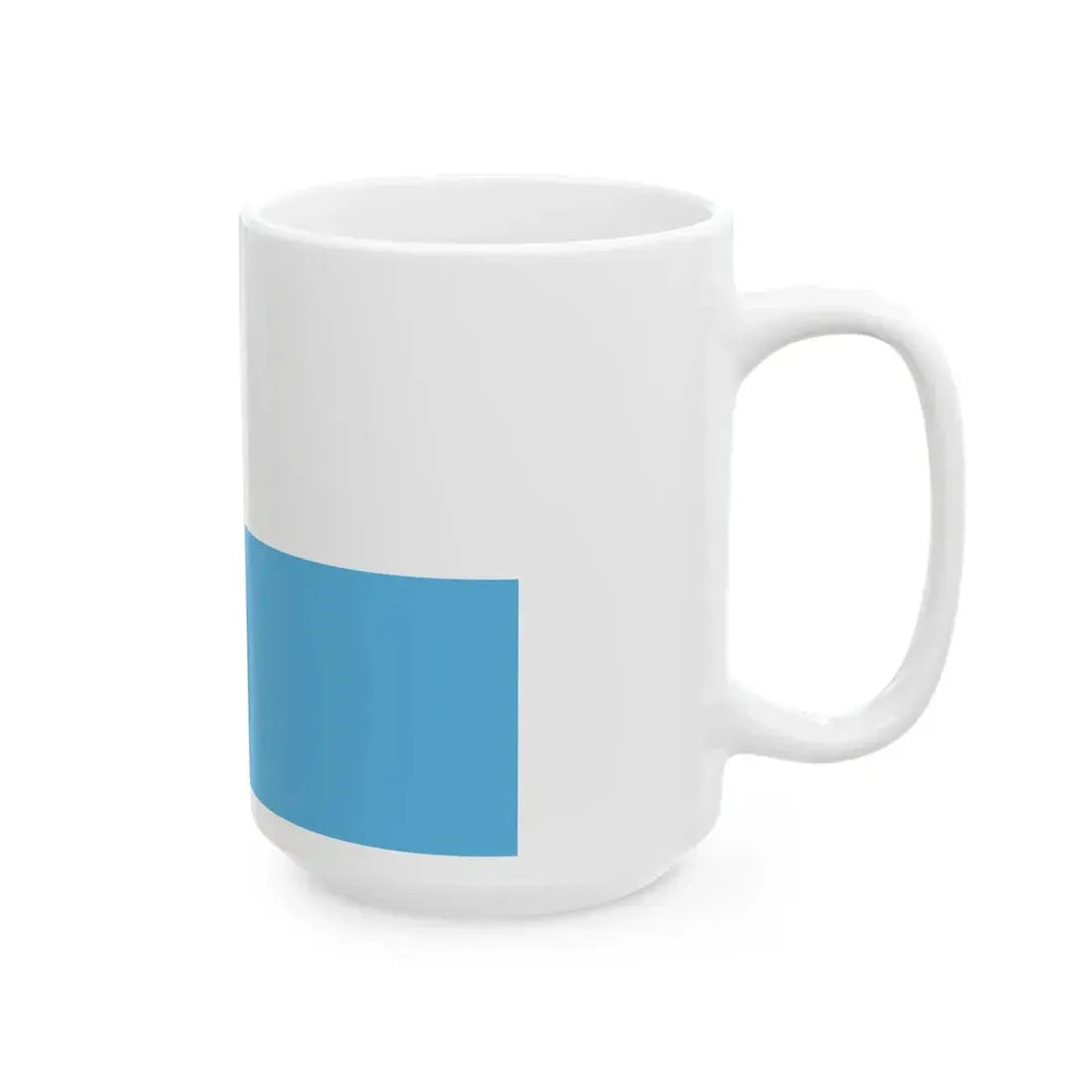 Flag of San Marino civil 3-2 (San Marino) White Coffee Mug - Go Mug Yourself