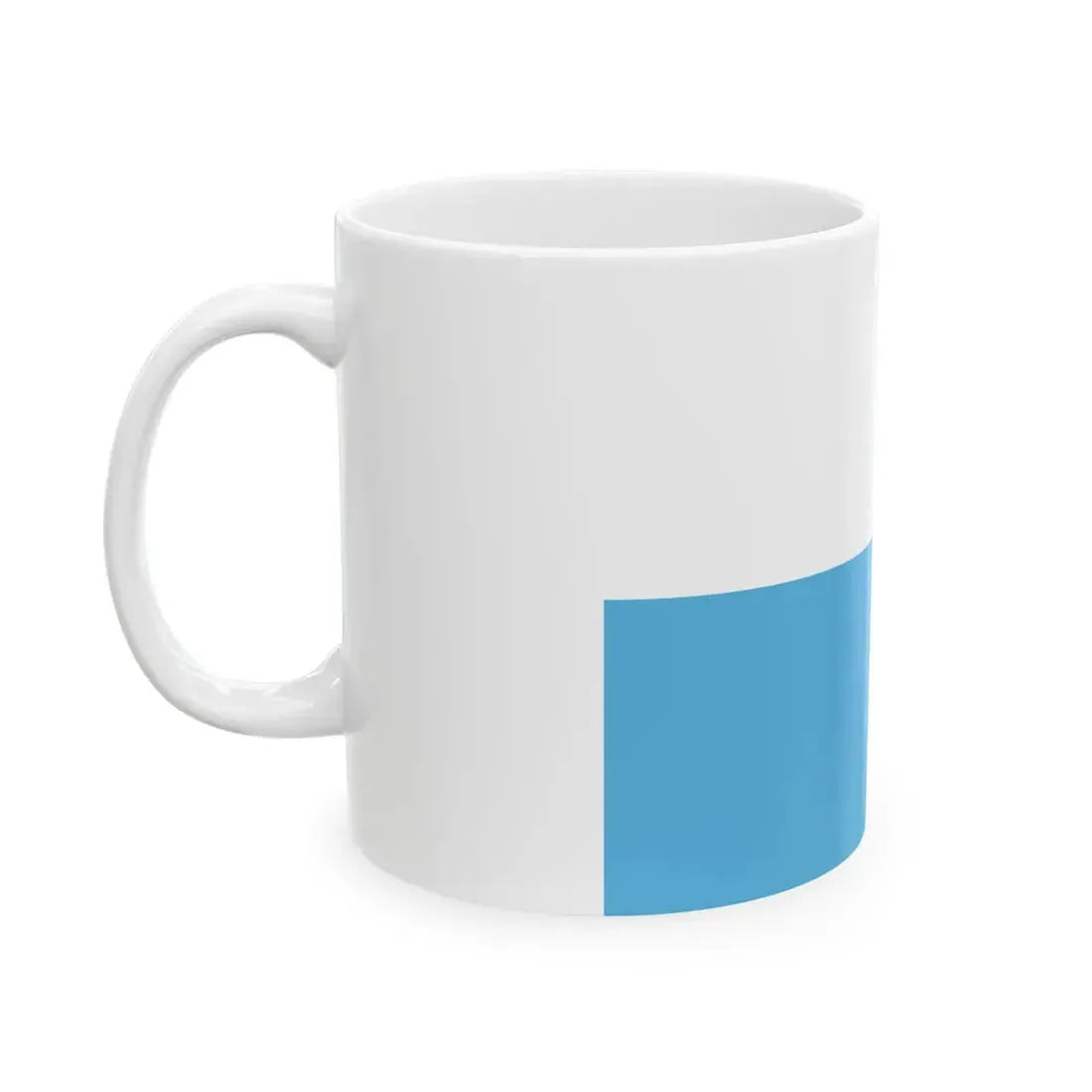 Flag of San Marino civil (San Marino) White Coffee Mug - Go Mug Yourself