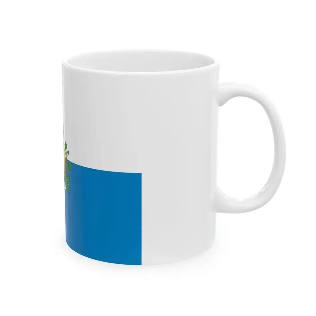 Flag of San Marino pre-2011 (San Marino) White Coffee Mug - Go Mug Yourself