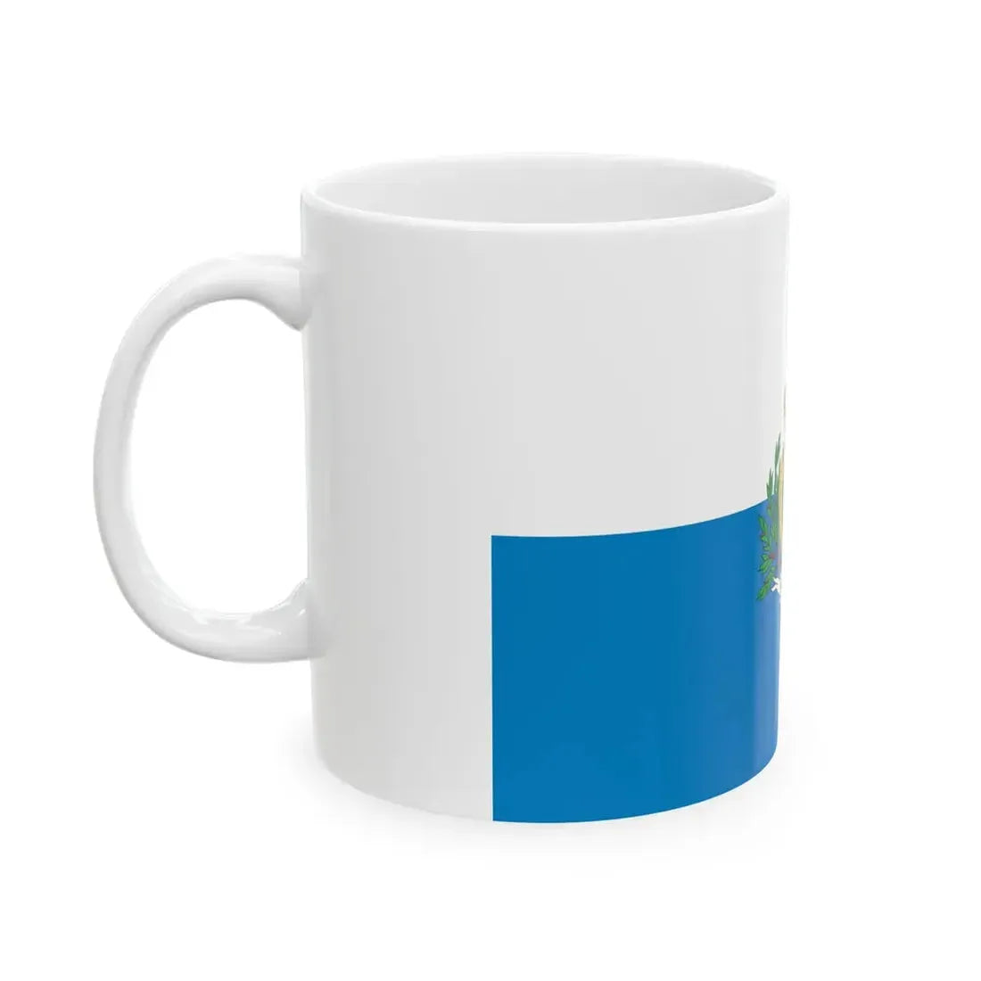 Flag of San Marino pre2011 3-2 (San Marino) White Coffee Mug - Go Mug Yourself