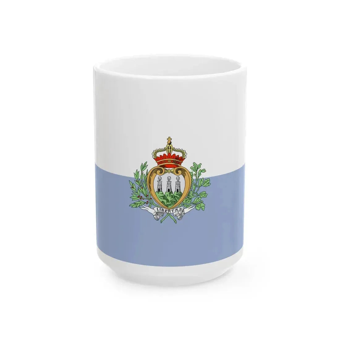 Flag of San Marino WFB 2000 (San Marino) White Coffee Mug 15oz - Go Mug Yourself
