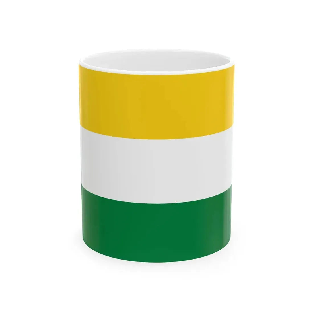 Flag of San Miguel de Los Bancos (Ecuador) White Coffee Mug 11oz - Go Mug Yourself