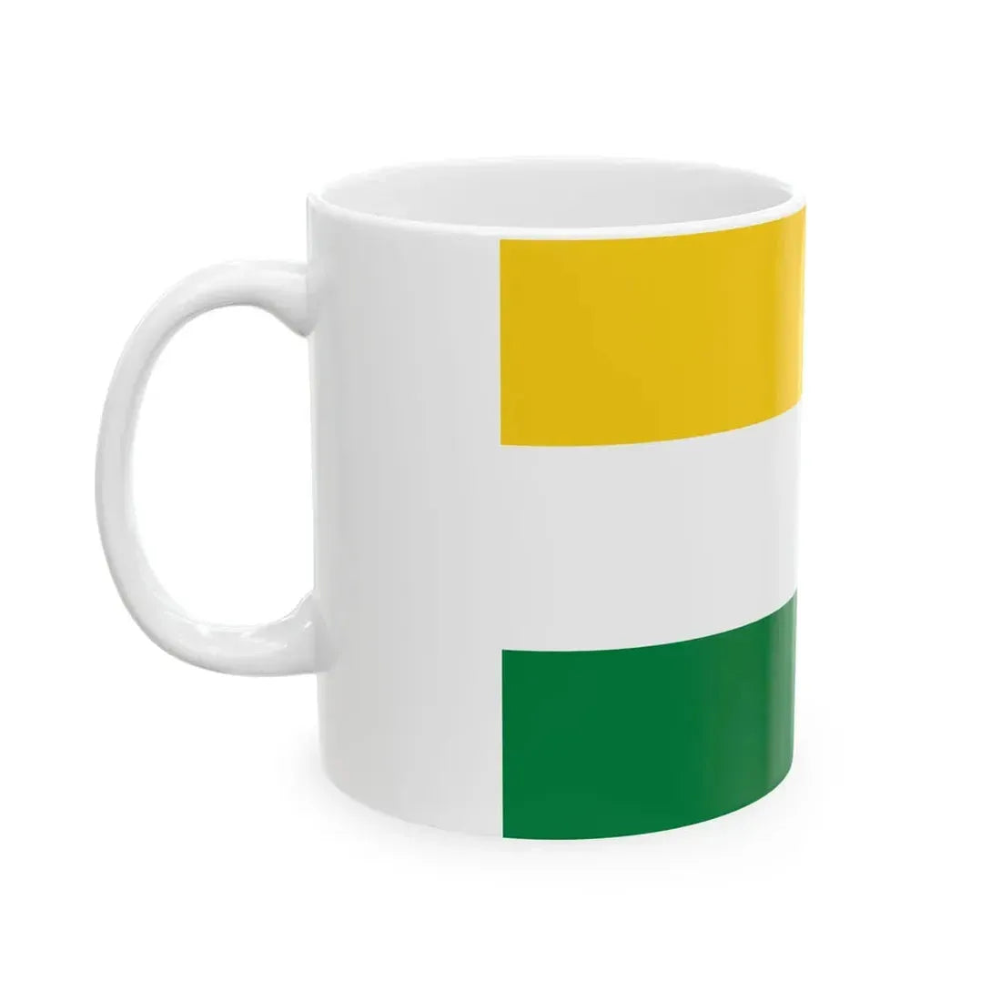Flag of San Miguel de Los Bancos (Ecuador) White Coffee Mug - Go Mug Yourself