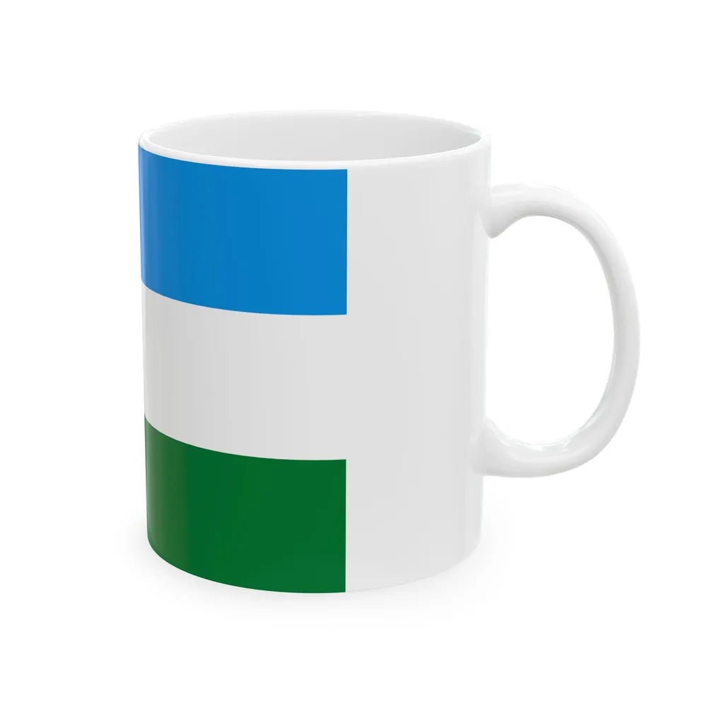 Flag of San Miguel de Velasco Bolivia (Bolivia) White Coffee Mug - Go Mug Yourself
