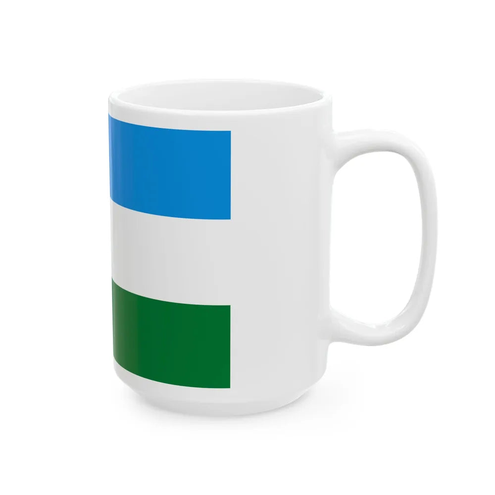 Flag of San Miguel de Velasco Bolivia (Bolivia) White Coffee Mug - Go Mug Yourself