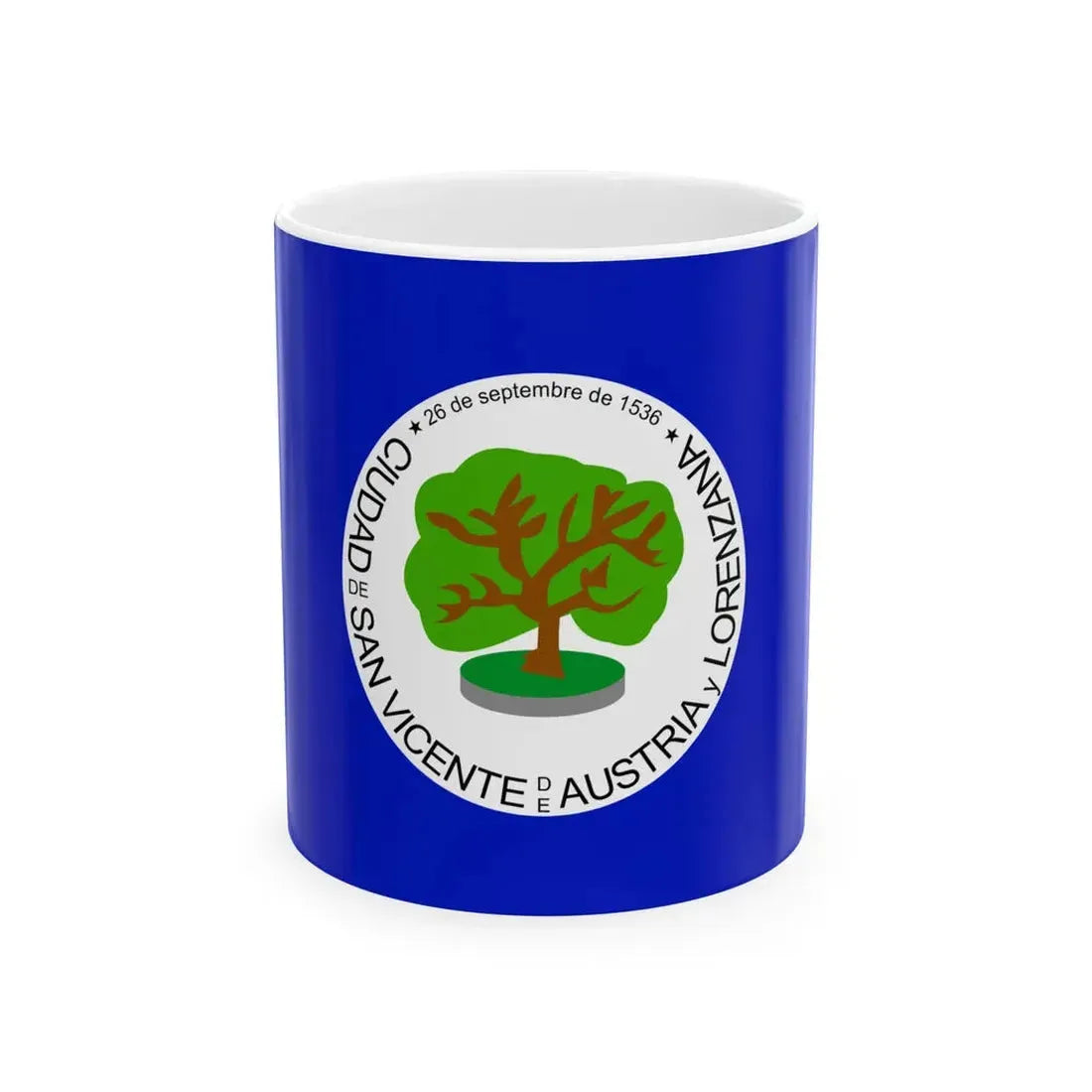 Flag of San Vicente Department (El Salvador) White Coffee Mug 11oz - Go Mug Yourself