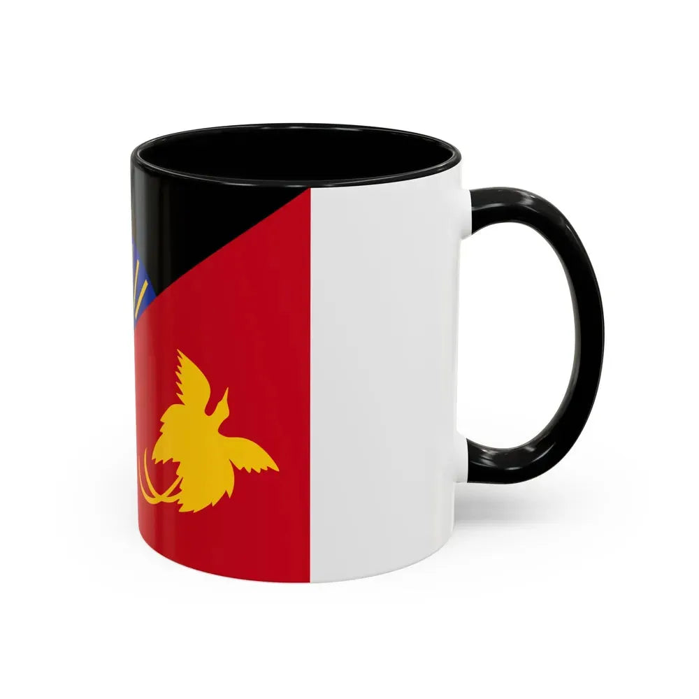 Flag of Sandaun Papa New Guinea - Accent Coffee Mug - Go Mug Yourself