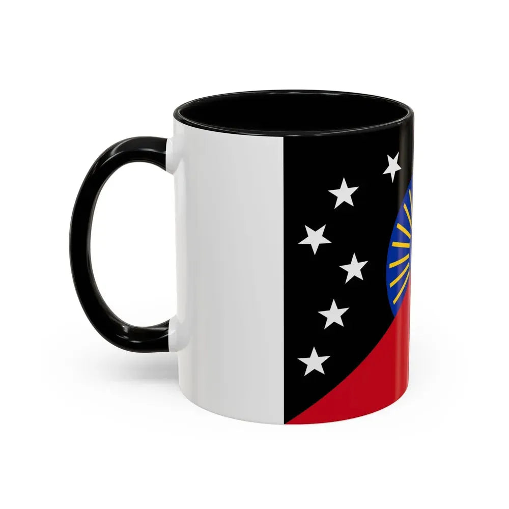 Flag of Sandaun Papa New Guinea - Accent Coffee Mug - Go Mug Yourself