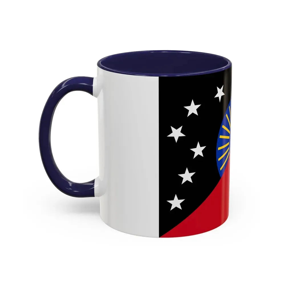Flag of Sandaun Papa New Guinea - Accent Coffee Mug - Go Mug Yourself