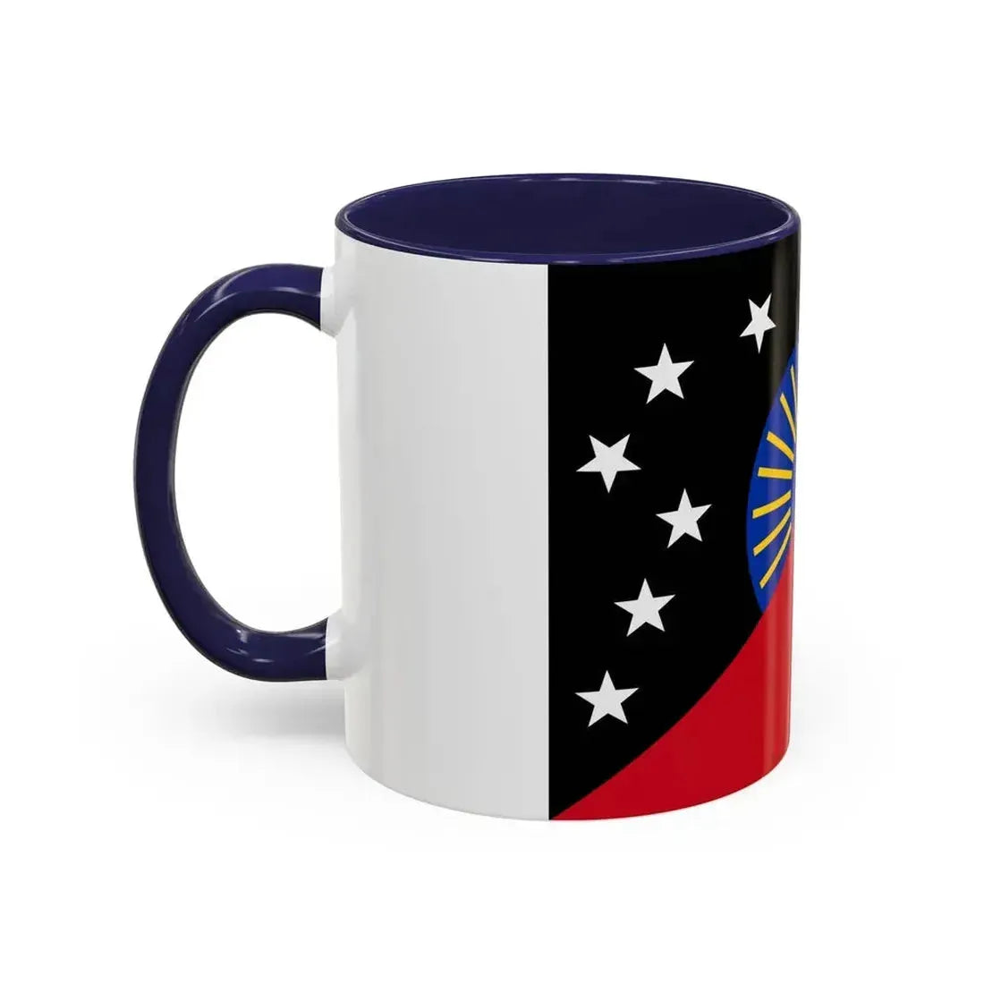 Flag of Sandaun Papa New Guinea - Accent Coffee Mug - Go Mug Yourself