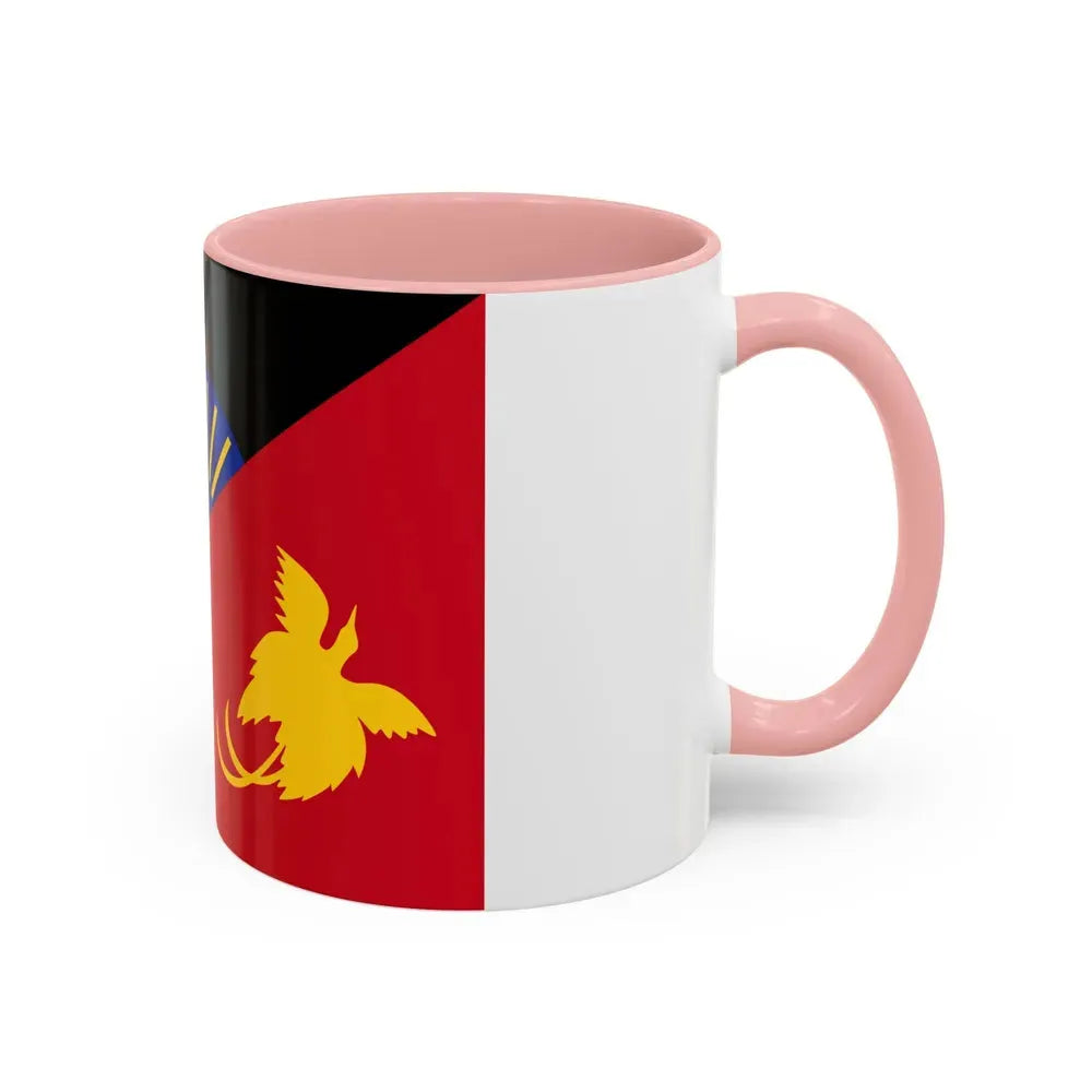 Flag of Sandaun Papa New Guinea - Accent Coffee Mug - Go Mug Yourself