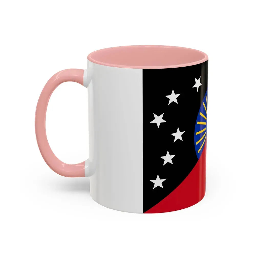 Flag of Sandaun Papa New Guinea - Accent Coffee Mug - Go Mug Yourself