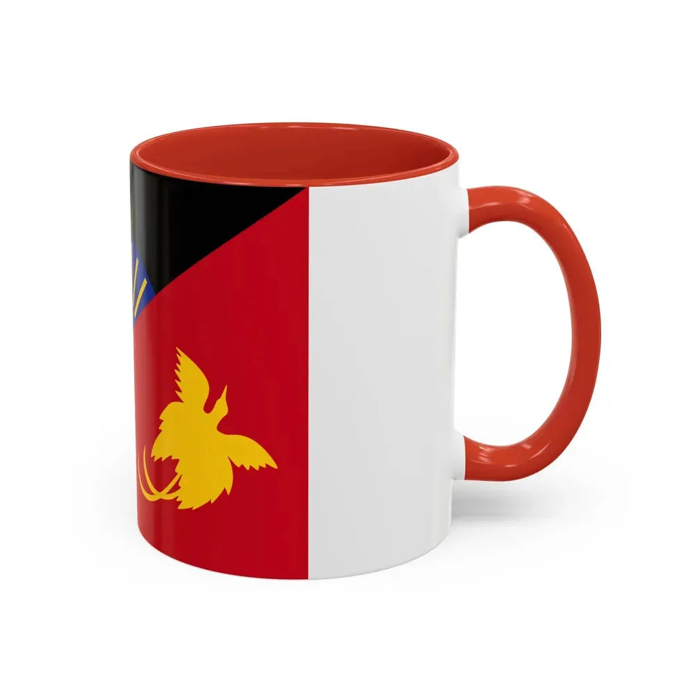 Flag of Sandaun Papa New Guinea - Accent Coffee Mug - Go Mug Yourself
