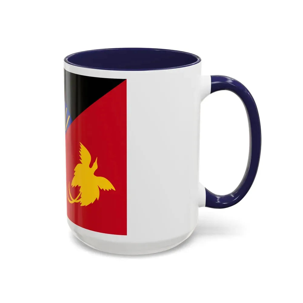 Flag of Sandaun Papa New Guinea - Accent Coffee Mug - Go Mug Yourself
