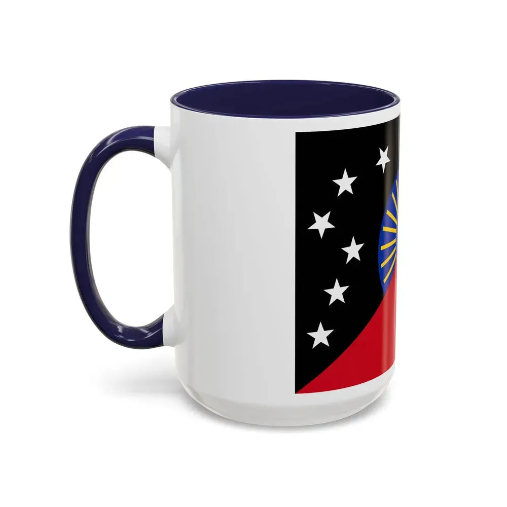 Flag of Sandaun Papa New Guinea - Accent Coffee Mug - Go Mug Yourself
